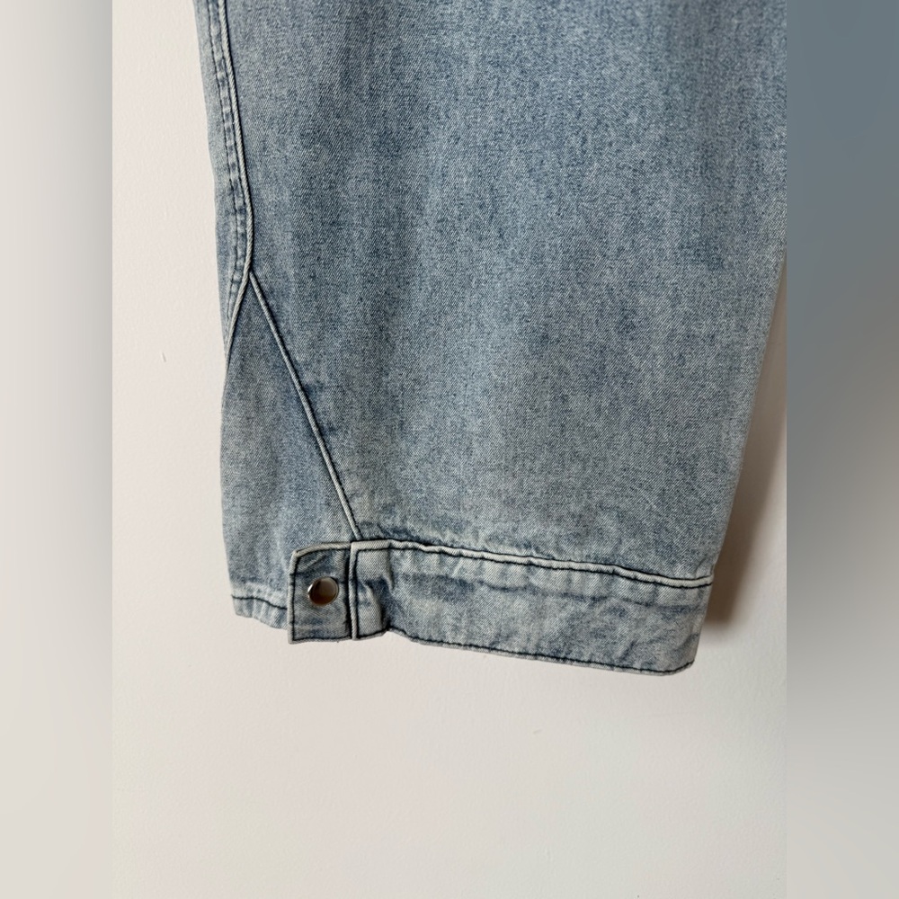 NWT EB Denim Utility Cargo Jeans in Rain Wash - Picture 8 of 14